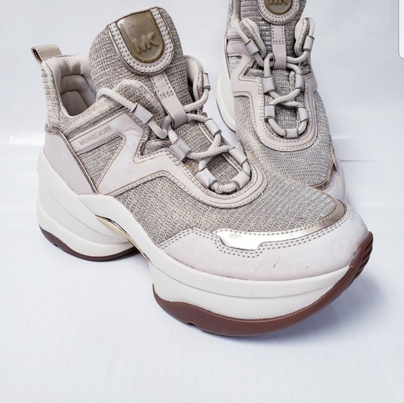 Michael Kors Olympia Platform Sneakers - Picture 1 of 12